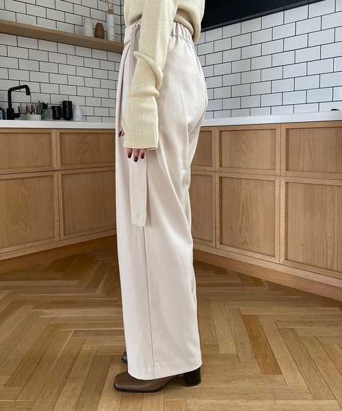 「CAPRICIEUX LE'MAGE」 パンツ 38 ベージュ レディース_画像9