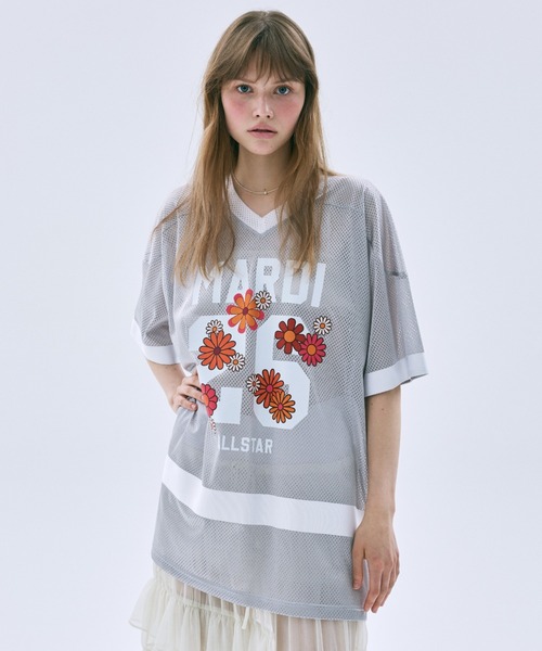 Mardi Mercredi（マルディメクルディ） tシャツ MESH JERSEY TOP HALF