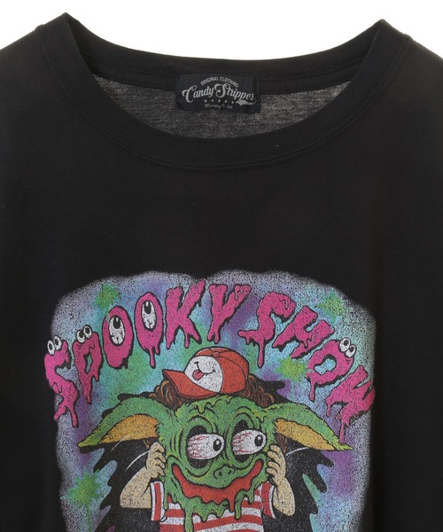 「Candy Stripper」 半袖Tシャツ 2 グリーン レディース_画像4