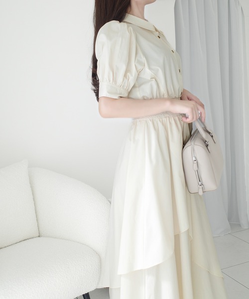 「mily bilet」 半袖ワンピース X-LARGE ブルー レディース_画像5