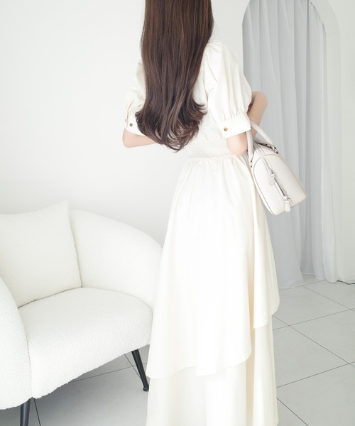 「mily bilet」 半袖ワンピース X-LARGE ブルー レディース_画像8