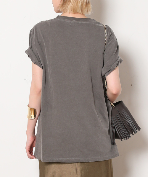 「AP STUDIO」 半袖Tシャツ FREE ブラウン レディース_画像3
