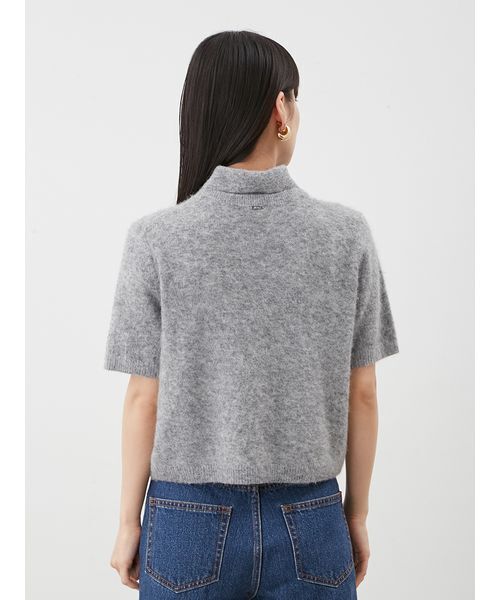「Mila Owen」 半袖ポロシャツ 1 ブラウン レディース_画像7