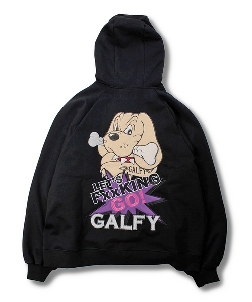Galfy パーカー GALFY（ガルフィー） ジップアップパーカー X-LARGE パープル メンズ