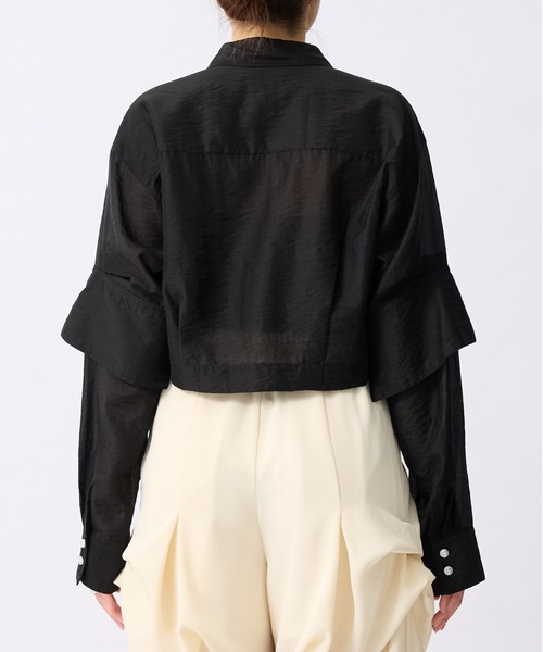 OMMO★SHEER SHORT SH/シアーショートシャツ OMMO（オーエムエムオー） ブラウス シャツ 「」SHEER SHORT SH/シアー