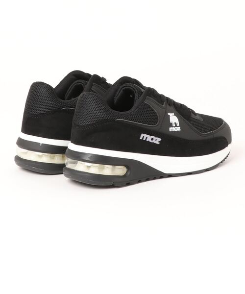 「moz」 ローカットスニーカー 23.5cm ブラック×ブラック レディース_画像2
