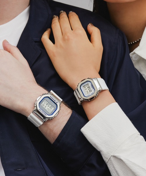 G-SHOCK デジタル腕時計 シルバー G-SHOCK 「G-SHOCK」 デジタル腕時計 FREE シルバー×ブルー メンズ