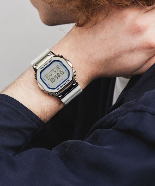 G-SHOCK 「G-SHOCK」 デジタル腕時計 FREE シルバー×ブルー メンズ