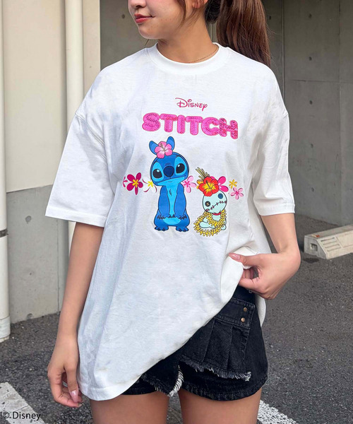 4GEEKs by SPIRALGIRL tシャツ 半袖 「Disney/ディズニー/スティッチ