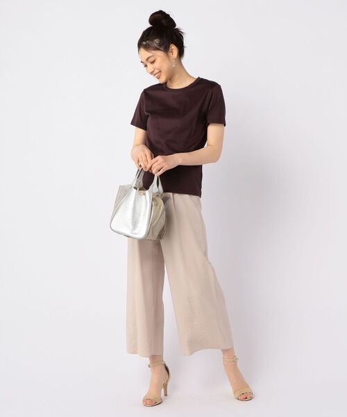 「NOLLEY'S」 半袖Tシャツ 36 チャコールグレー レディース_画像2