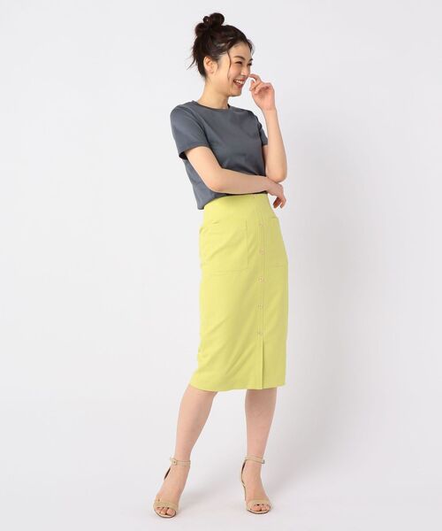 「NOLLEY'S」 半袖Tシャツ 36 チャコールグレー レディース_画像5