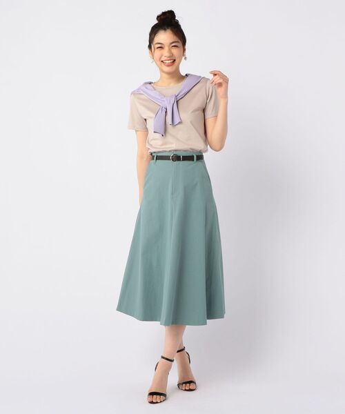「NOLLEY'S」 半袖Tシャツ 36 チャコールグレー レディース_画像6