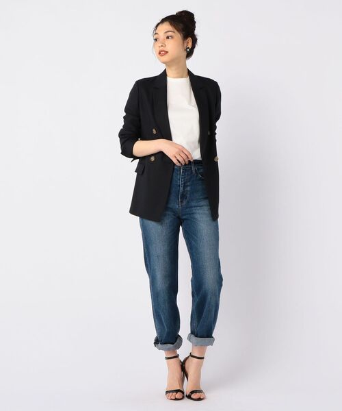 「NOLLEY'S」 半袖Tシャツ 36 チャコールグレー レディース_画像7