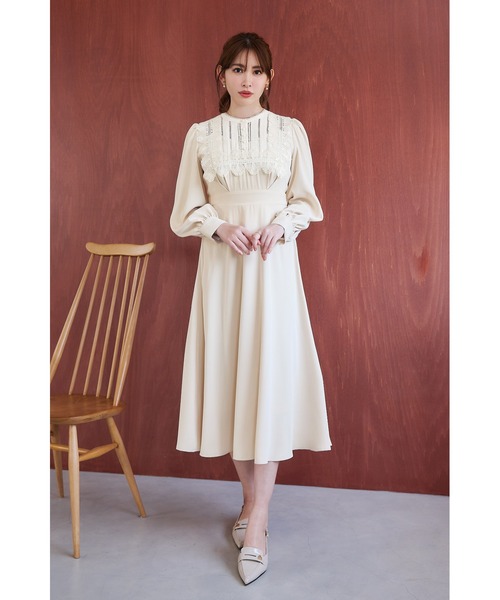 Her lip to 長袖ワンピース M ベージュ レディース : ZOZOTOWN Yahoo