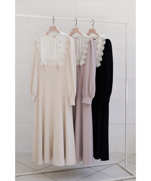 Her lip to 長袖ワンピース M ベージュ レディース : ZOZOTOWN Yahoo