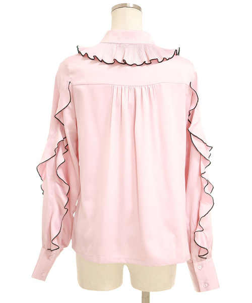 lissi boutique ブラウス lissi Boutique（リージーブティック） シャツ ブラウス 襟袖フリル