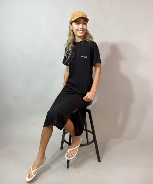 ワンピース Rvca ルーカ ルーズシルエット ワンポイントロングtシャツワンピース 043 390 Zozotown Paypayモール店 通販 Paypayモール