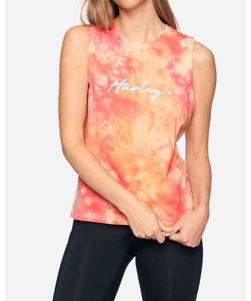 引き出物 タンクトップ W Scripty Tie Dye M Tank ハーレーレディースタイダイ柄タンクトップ