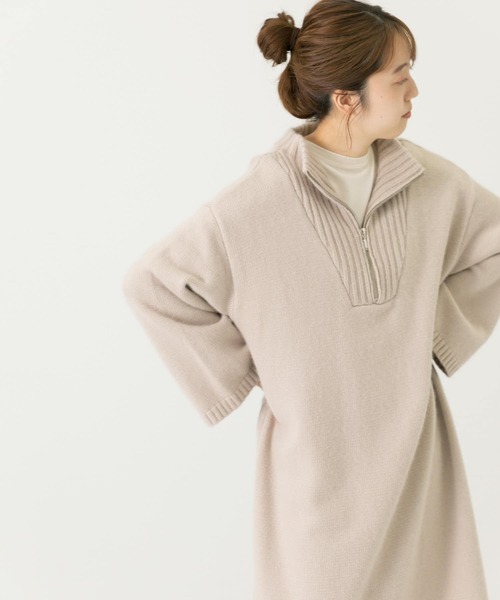 お得豊富な ワンピース Zip Knit One Piece Zozotown Paypayモール店 通販 Paypayモール 高評価定番 Hualing Ge