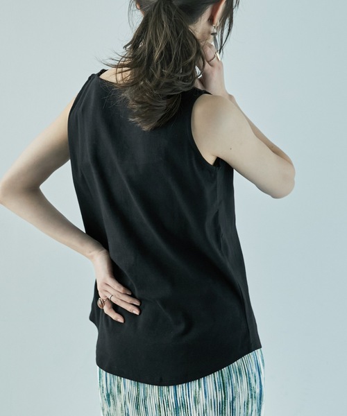 Fashion Letter タンクトップ ノースリーブ 「M-4L」ボート