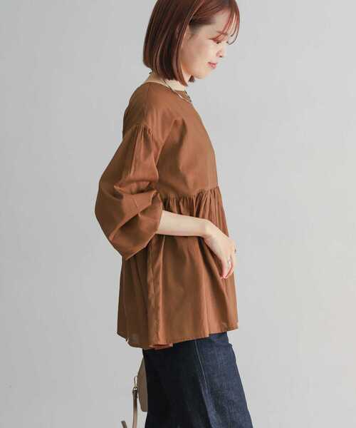 URBAN RESEARCH DOORS シャツ ブラウス コットンツイル2WAY