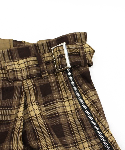 RNA（アールエヌエー） スカート G1045 チェックサイドZIPスカート