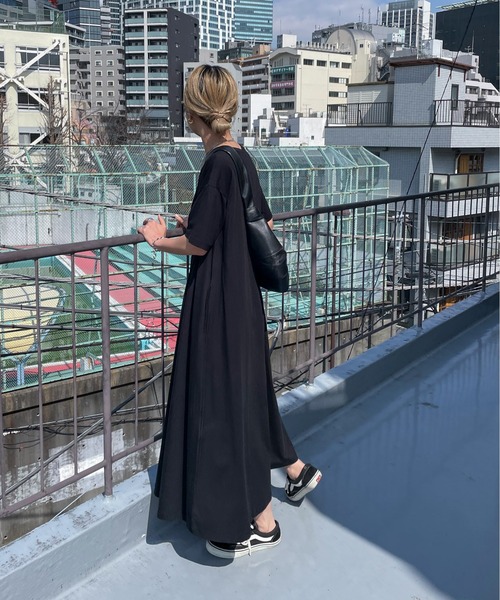 【prime ✨】❤️セオリー✨サイズ36✨半袖ワンピース✨日本製 feepur（フェピュール） ワンピース 半袖 「TALLサイズあり」ハーフ
