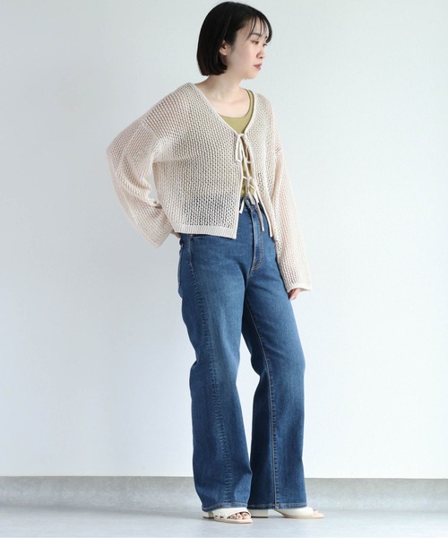 セポ Cepo【L】ストレート デニム パンツ ジーンズ ボトムス コットン 綿 cepo（セポ）の「ベルト付きストレートデニム（デニムパンツ