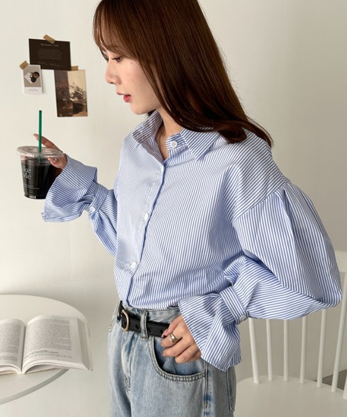 ブラウス シャツ Volume sleeve シャツ レディース Deuxieme Classe（ドゥーズィエムクラス）の「*Volume sleeve