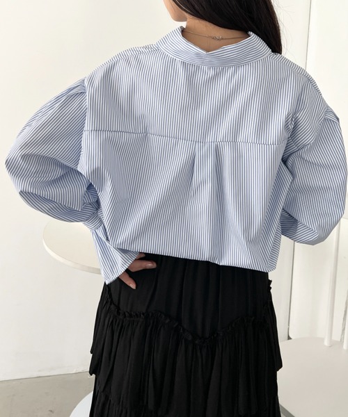 美品 sallure サリュー ストライプ 長袖Tシャツ 2枚セット ブラウス  