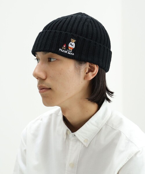 BEAMS HEART ニット帽 ニットキャップ タキビ ベアー ニット