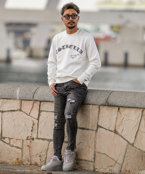 adamsJUGGLER（アダムスジャグラー） ジーンズ ケミカルブラックデニム