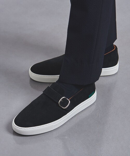 【未使用】 UNITED ARROWS hALON スリッポン レザー ブラック 未使用】 UNITED ARROWS hALON スリッポン レザー ブラック