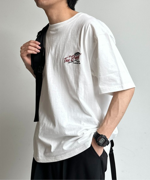 MEDM Tシャツ PUレザーロゴ 刺繍 ストリート カジュアル男女兼用 CPCM tシャツ アソート刺繍T メンズ レディース : ZOZOTOWN