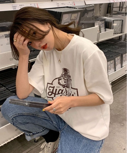 tシャツ ヴィンテージロゴT レディース tシャツ ヴィンテージ ロゴ プリント Tシャツ レディース