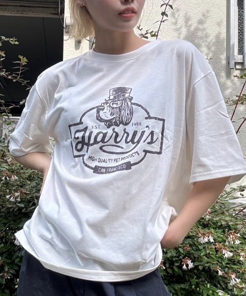 tシャツ ヴィンテージ ロゴ プリント Tシャツ レディース