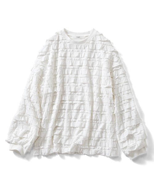 美品❣️23区フリルカットソー大きいサイズ自由区アンタイトル