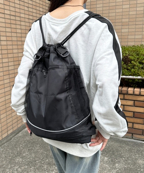 値下げ！ヤマダヤ　メッシュ リュック サイドファスナー付き cst-003.jpg