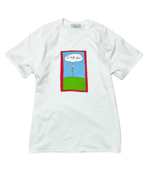 その他ブランド / love pirat/Tシャツ/XL/コットン/WHT/無地// LABRAT（ラブラット） tシャツ I love you” Tee メンズ レディース