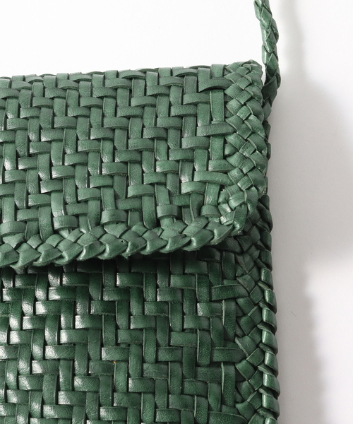 DRAGON DIFFUSION◇ PHONE CROSSBODY 8865 [正規品/関税込] Dragon Diffusion - Phone Crossbody Natural, Woven Leather