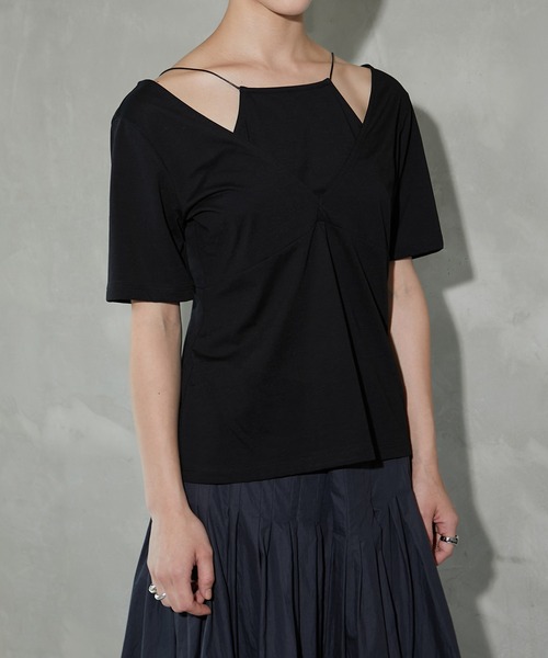 LE CIEL BLEU（ルシェルブルー） tシャツ レイヤードTee / Layered Tee