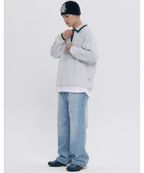 ROMANTIC CROWN セーター ニット A'GEM/9 × .kom 「ROMANTIC