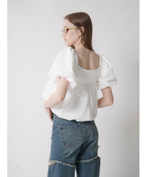 新品未開封★2025SS受注販売PUFF SHORT SLEEVE BLOUSE ブラウス シャツ PUFF SLEEVE SHORT BLOUSE レディース : ZOZOTOWN