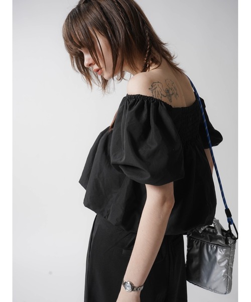 ブラウス シャツ PUFF SLEEVE SHORT BLOUSE レディース : ZOZOTOWN