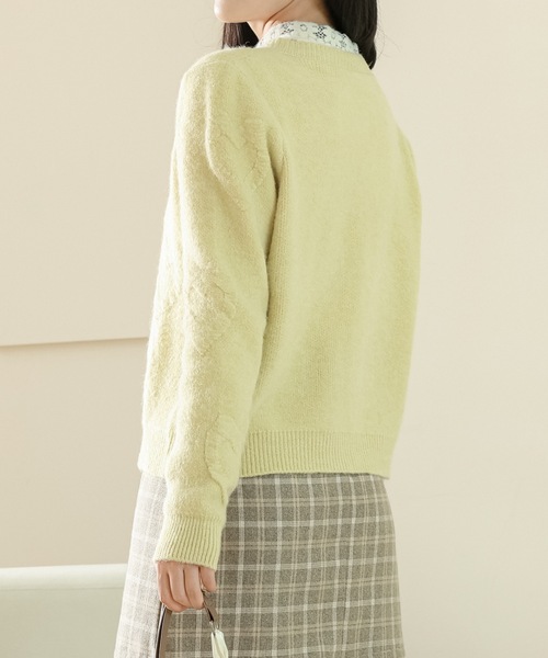 Lace Ladies（レースレディース） カーディガン 立体 ハート ラウンド