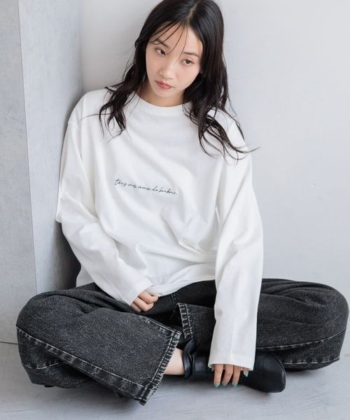 aeko ページ LOWRYS FARM tシャツ アソートロゴプリントTシャツ 133779