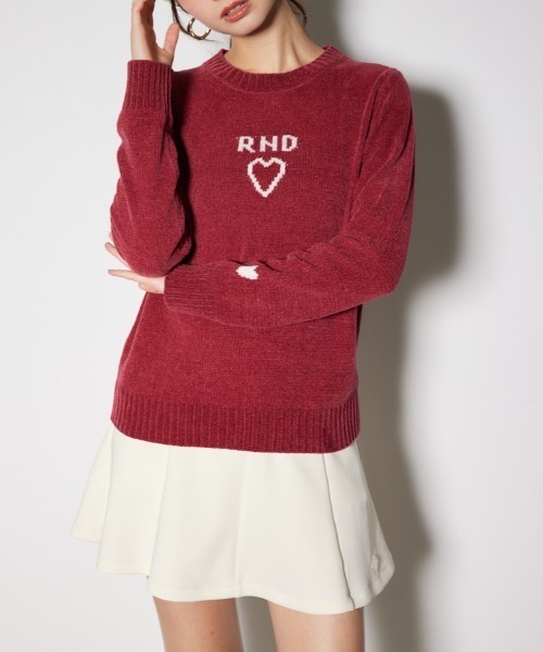 ニット セーター 「RIENDA GOLF」バストロゴモールニットトップス 秋服 冬服 レディース