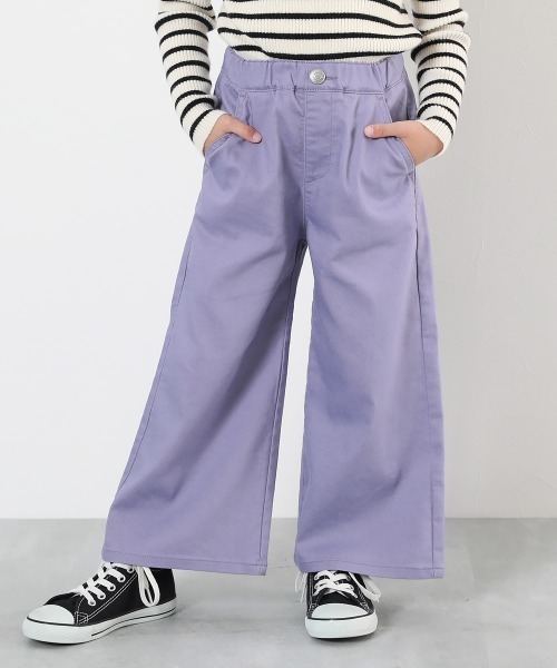 devirock（デビロック） パンツ ストレッチツイル ワイドカラーパンツ