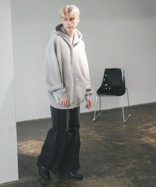 Shoowtime（ショウタイム） パーカー ピグメントダイオーバーサイズ裏