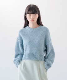 ニット セーター MIXネップクロップドプルオーバー 148850